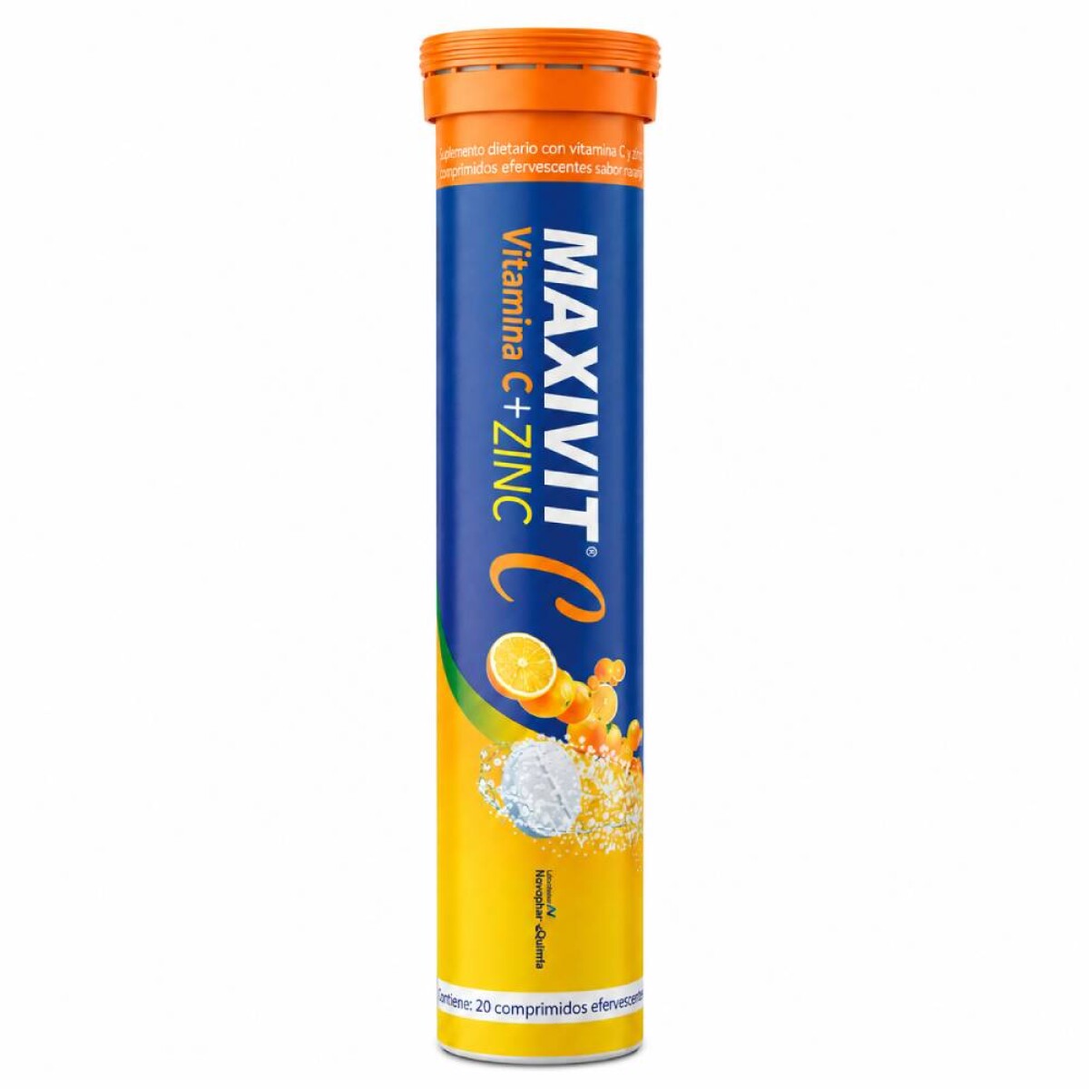 Maxi Vit C + Zinc 20 Tabletas Efervescentes 