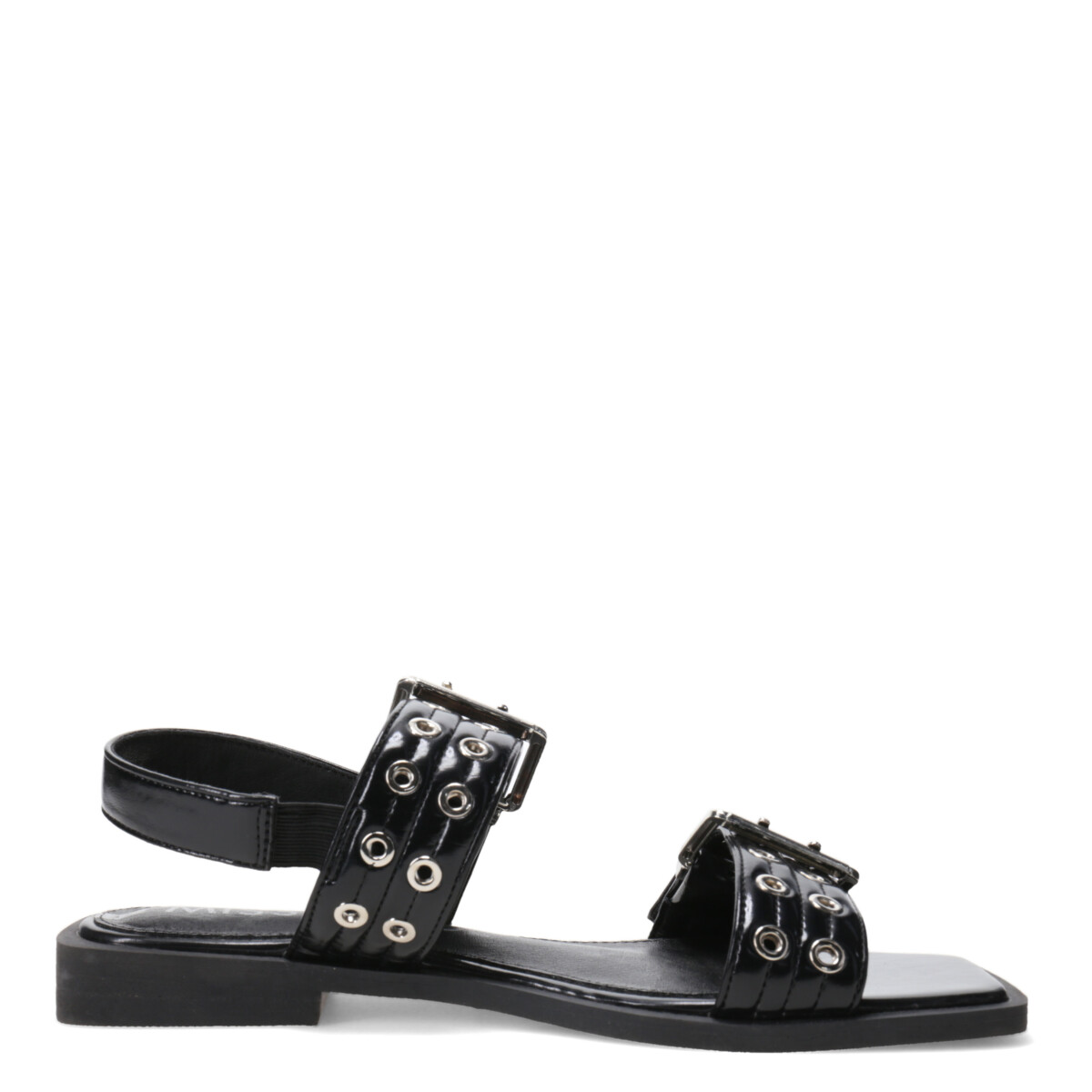 Sandalia KELMO chata con hebillas MissCarol - Black 