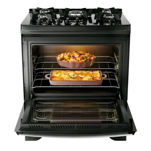 Cocina Dako Supreme Glass 5H Negro 1995 Cocina Dako Supreme Glass 5H Negro 1995