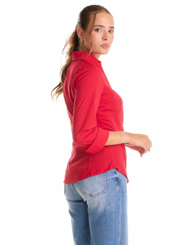 Camisa Tablitas ROJO