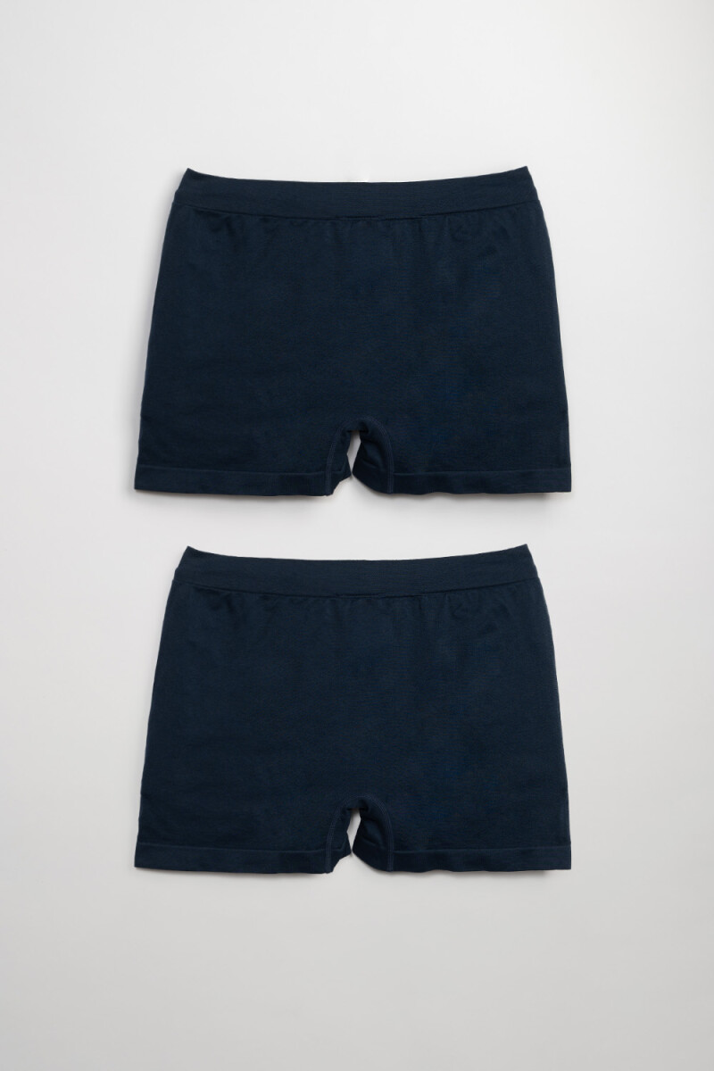 Boxer Microfibra Pack X2 Azul Marino