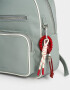 Mochilas Urbanas Mochila Cuerina Gris - Gris Medio