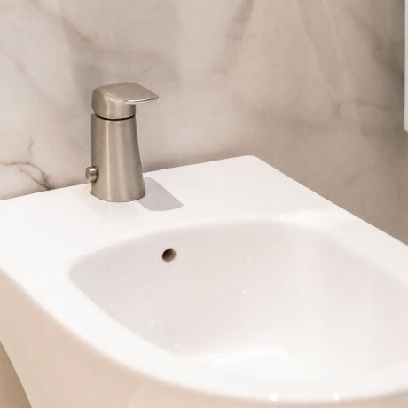 MONOCOMANDO PARA BIDET BRUSHED NICKEL GRIS