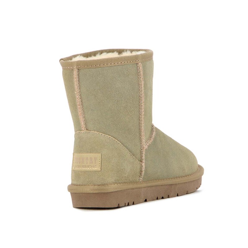 Country Pantubota T-alto / Cuero Suede / Water-resistant – Dama – Kaki Kaki