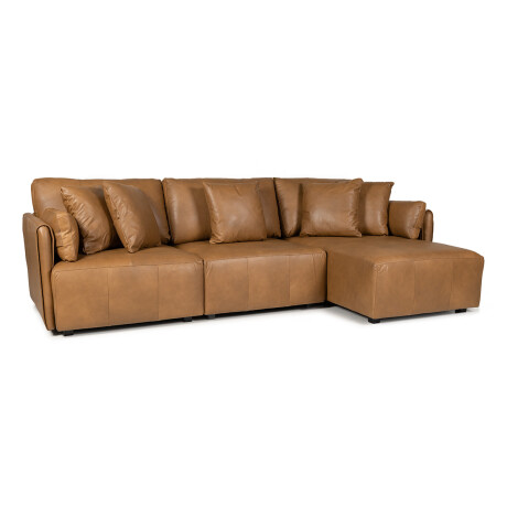 Rinconera Torino - Cuero Natural - Chaise Derecho 1016 (Nozes)