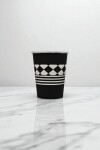 Vaso polipapel fantasia 8 oz BLACK & WHIT