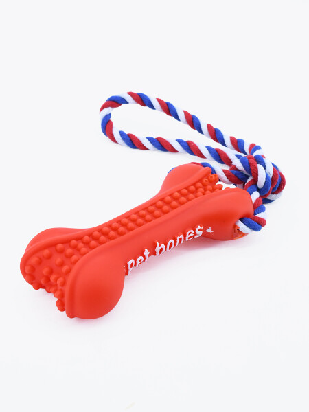 HUESO CON CUERDA ROJO