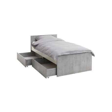 Cama C/Almacenaje 90X200 Billund Bl/Ho