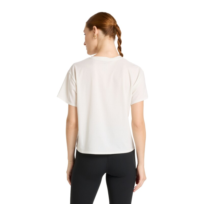 Remera New Balance de Dama - Drapey Relaxed - WT51133SST WHITE