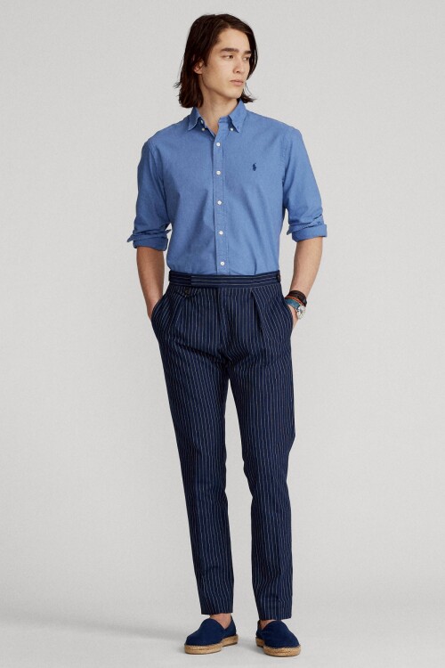 Camisa Oxford Polo Ralph Lauren Blue