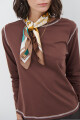 REMERA COTTON M/L MARRON