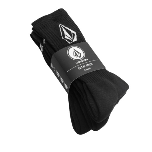 Medias Volcom ABG Full Stone Sock 3PK - Negro Medias Volcom ABG Full Stone Sock 3PK - Negro