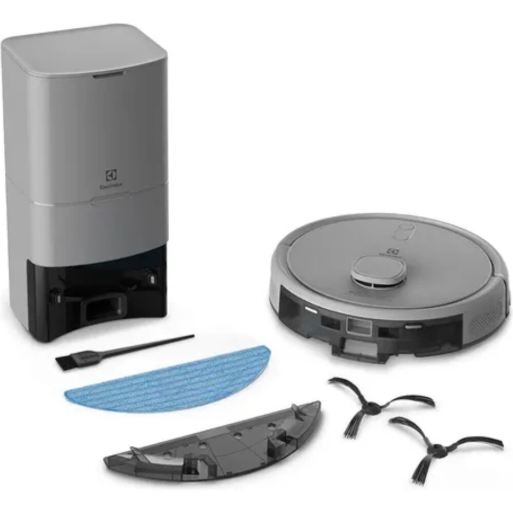 Aspiradora Robot 4 en 1 Wi-Fi Laser + Base Autolimpiante Gris