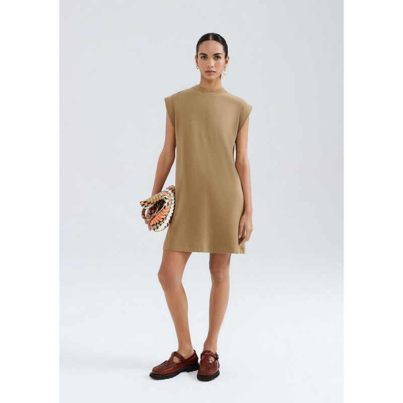 VESTIDO CURTO FEM MARRÓN MEDIO