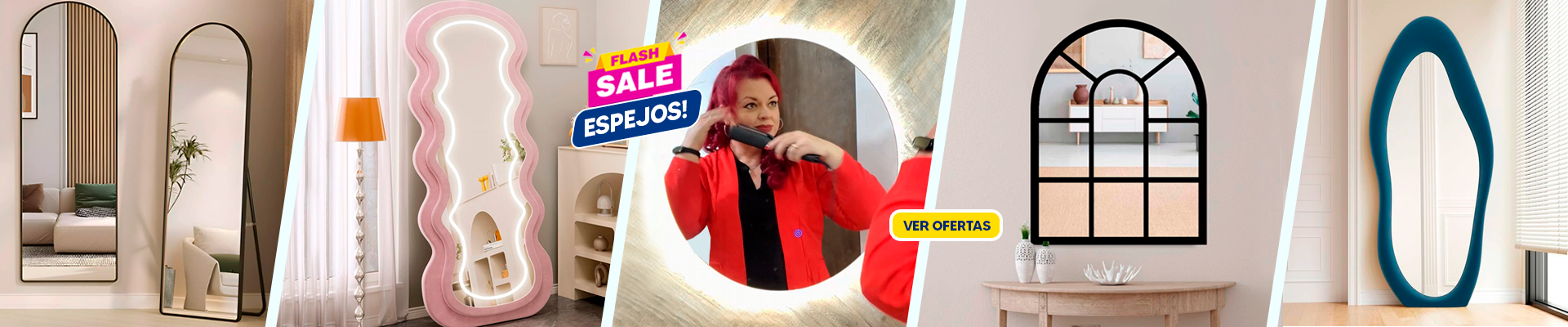 ¡Sale de espejos, varios diseños, aprovechá!