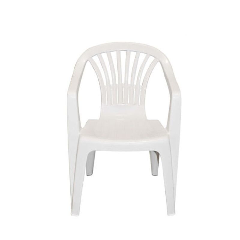 SILLA PLASTICO ALTEA BLANCA CON POSA BRAZOS POLTRONA MOR Silla Plastico Altea Blanca Con Posa Brazos Poltrona Mor