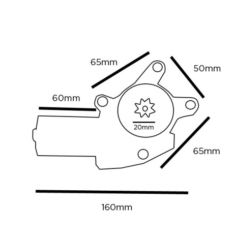 MAQUINA LEVANTA CRISTAL - MOTOR ALZA CRISTAL UNIVERSAL DER 12V 20W 2T - MAQUINA LEVANTA CRISTAL - MOTOR ALZA CRISTAL UNIVERSAL DER 12V 20W 2T -