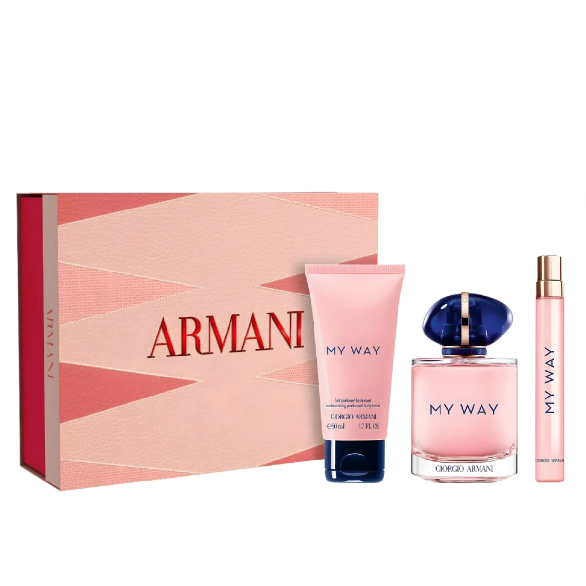 Cofre Armani Perfume My Way EDP 90ml + Travel Size 10ml + Body Lotion 50ml 