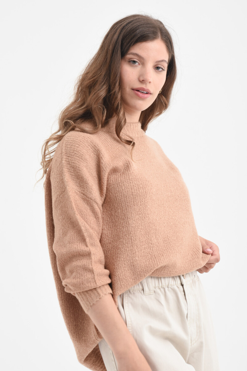 Sweater de punto - Tostado 
