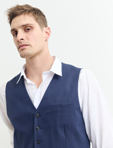 470638 CHALECO HARRINGTON LABEL Azul