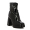 Bota Beira Rio Mujer Taco 11cm Plataforma 3cm Negro