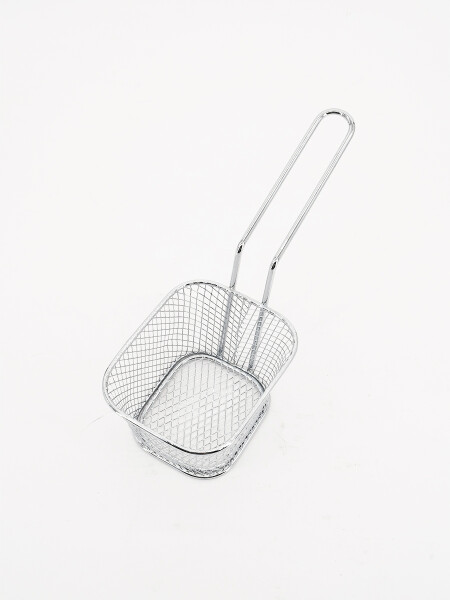 CANASTO INOX PAPAS FRITAS PLATEADO (V)
