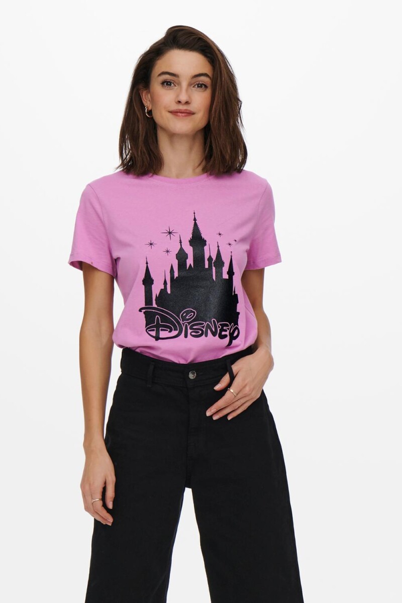 Camiseta Disney Con Estampa Opera Mauve