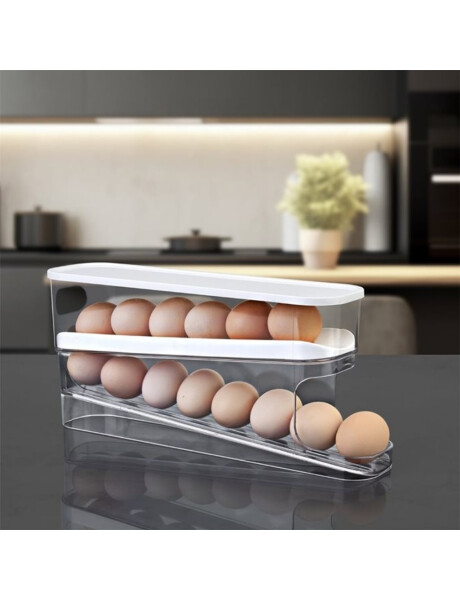 HUEVERA 2 NIVELES DOCENA 32x9x15CM BLANCO HUEVERA 2 NIVELES DOCENA 32x9x15CM BLANCO