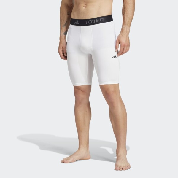 Short Adidas Techfit Compression Blanco