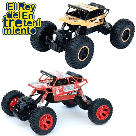 Auto Control Remoto RC Todo Terreno 4x4 p/ niños Rojo