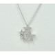 Cadena Y Dije Oro Blanco 18K Y Brillantes Cadena Y Dije Oro Blanco 18K Y Brillantes