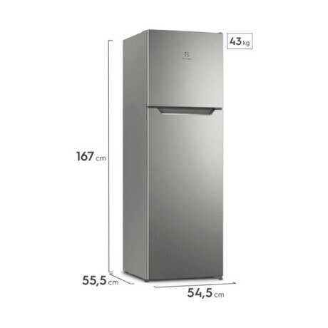 HELADERA ELECTROLUX CON FREEZER 250 Lts. INOX INVERTER HELADERA ELECTROLUX CON FREEZER 250 Lts. INOX INVERTER