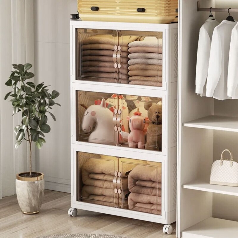 Armario Modular Plegable Con Ruedas Multiuso Apilable 240851 Armario Modular Plegable Con Ruedas Multiuso Apilable 240851