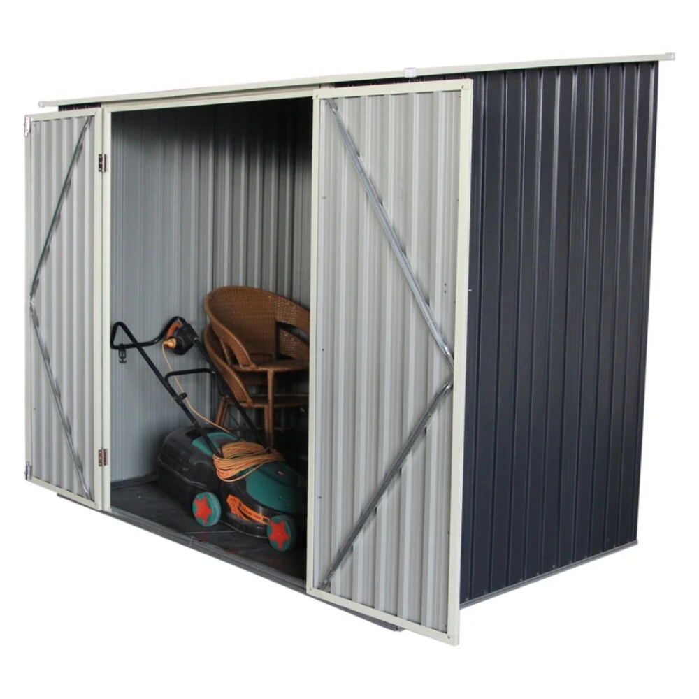 Galpón prefabricado Reforzado 2 Puertas JOY B Gris