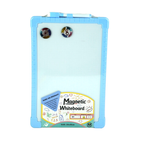 PIZARRA BLANCA C/MARCADOR 2IMAN 172GR 30X20X1CM 4 COLORES PIZARRA BLANCA C/MARCADOR 2IMAN 172GR 30X20X1CM 4 COLORES
