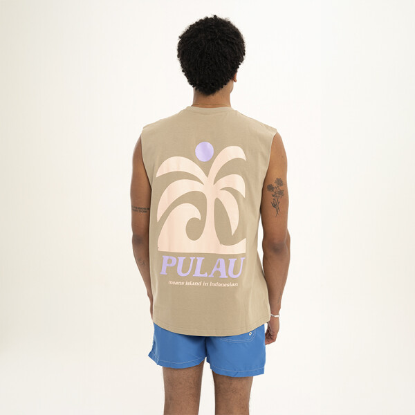 Musculosa Pulau Indo Marrón