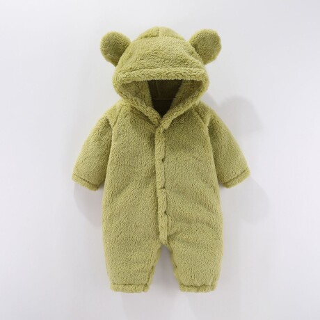 Body Oso Para Bebé Talle 3 Meses Polar Verde