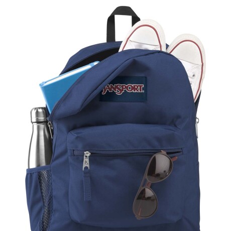 MOCHILA JANSPORT CROSS TOWN - BLACK NAVY