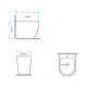 Bidet Blanco Brillo 53X38X40 Linea Amaro 000