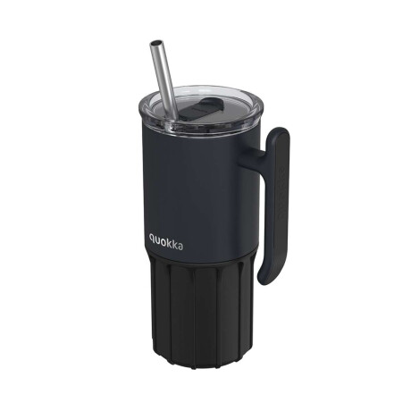 Vaso Térmico de Acero Umi con Pajita Quokka 720 ml Negro