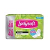 Ladysoft toallas femeninas tela normal c/alas x48