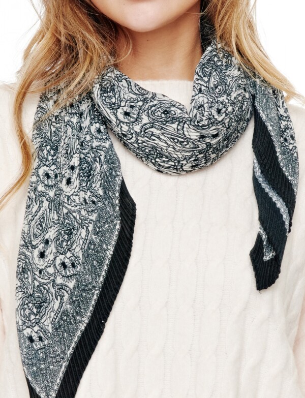 Pashmina Plisada Ara NEGRO/MULTI