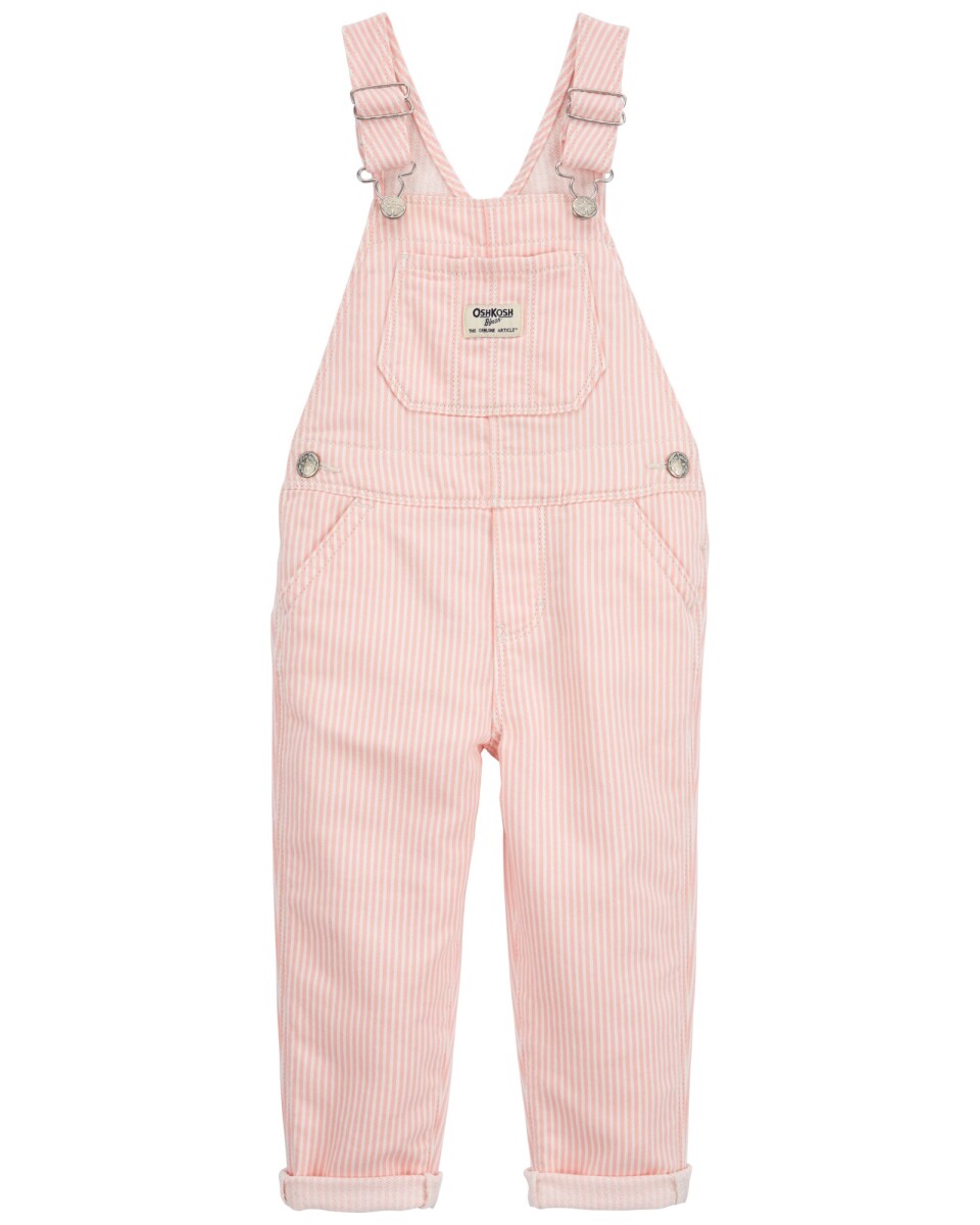 Enterito jean diseño rosado a rayas. Talles 2-5T 
