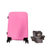 Valija Carry-on de mano Rígidas Con Organizadores Rosa