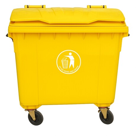 Contenedor De Residuos En Color Amarillo - 1100 Litros Contenedor De Residuos En Color Amarillo - 1100 Litros