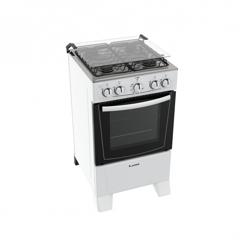 Cocina a Gas James 4 Hornallas Blanca Cocina a Gas James 4 Hornallas Blanca