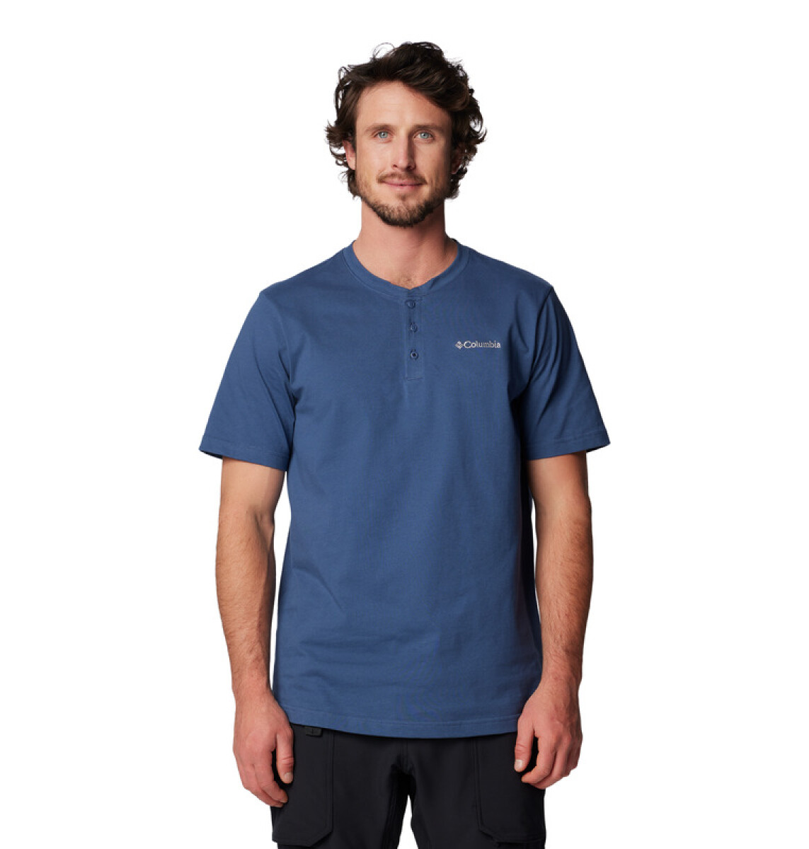 Remera Landroamer SS Henley II Hombre - DARK MOUNTAIN 