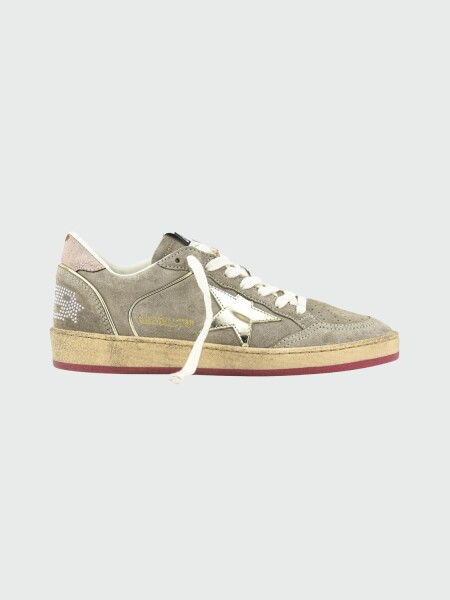 Golden Goose - BallStar Taupe Pearls Alta Automática