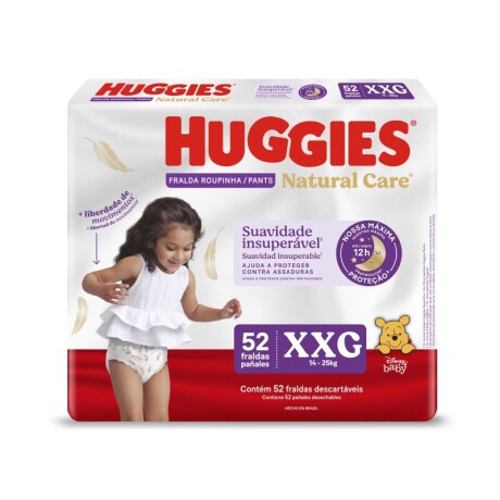 HUGGIES PANTS NATURAL CARE XXG 52 U HUGGIES PANTS NATURAL CARE XXG 52 U