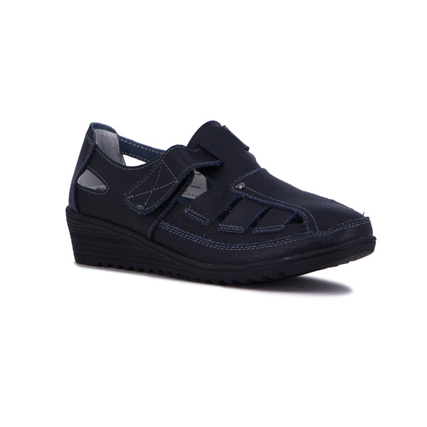Wonder Guillermina Casual C/velcro S/ Corrida Alta - Negro Negro
